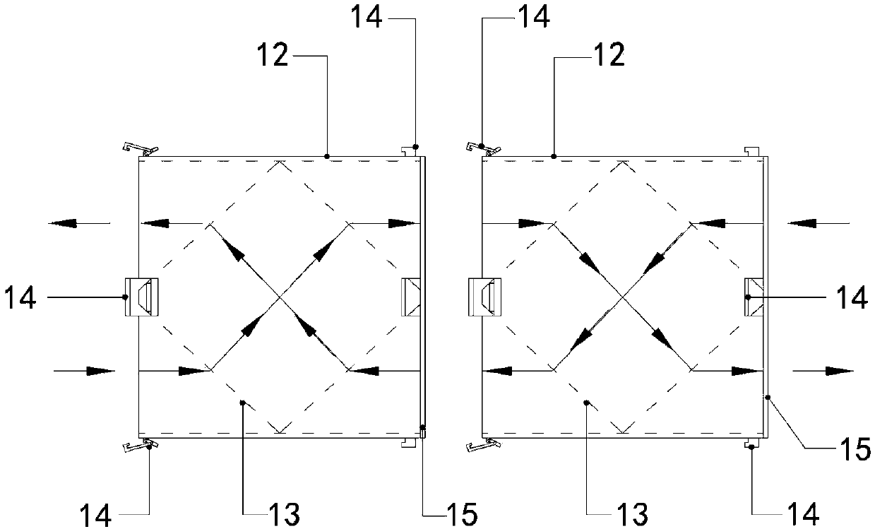 Modular fresh air system and dust-free construction method thereof