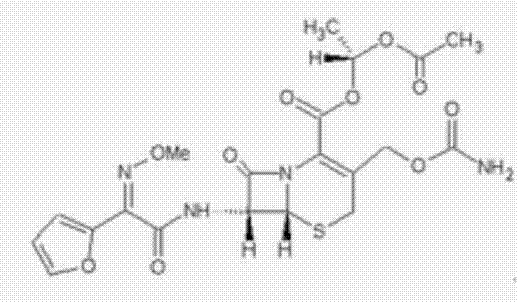 Cefuroxime axetil composition freeze-dried orally disintegrating tablets and preparation method thereof