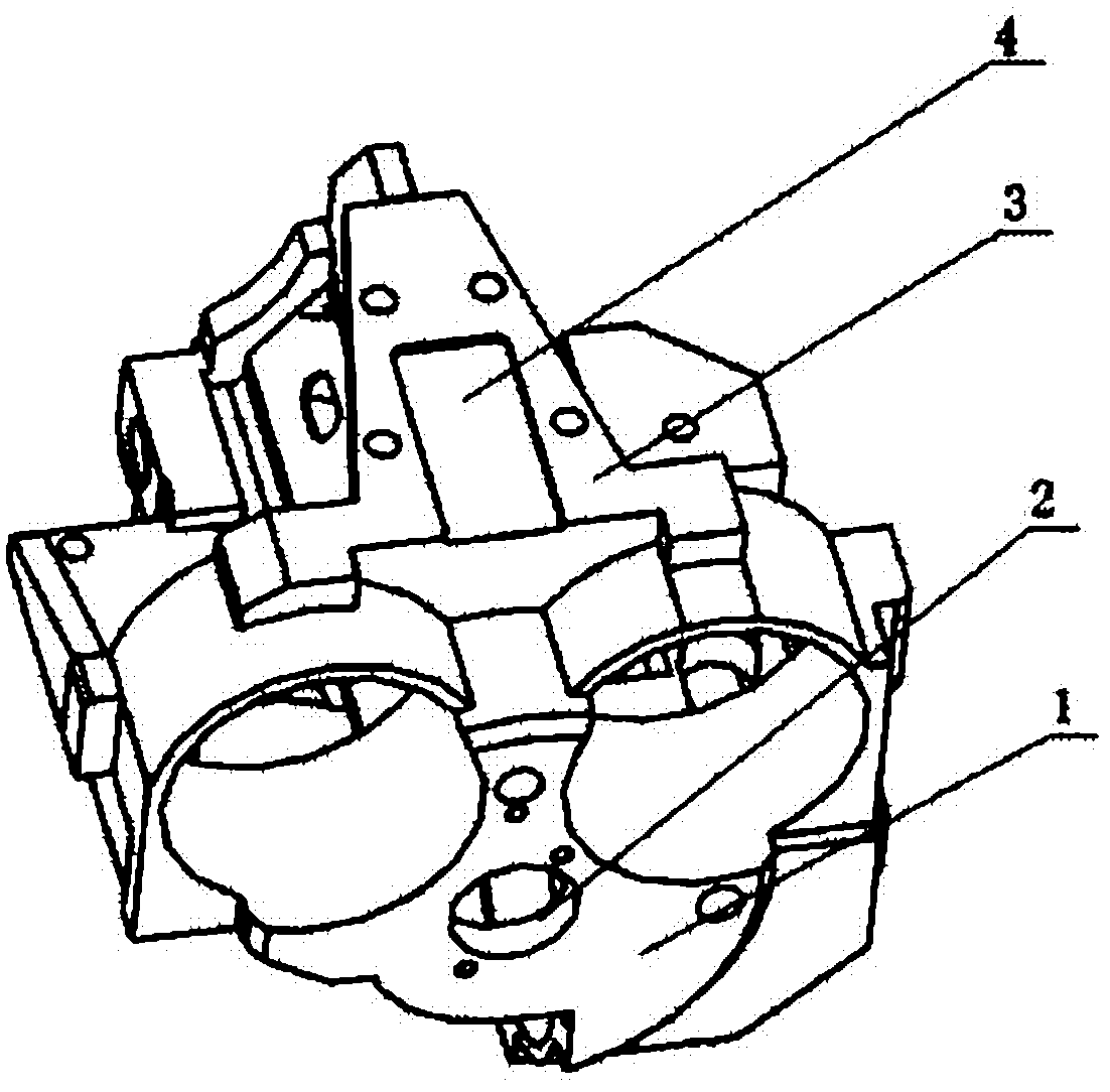 Numerical control processing method and special processing fixture for inertial platform body