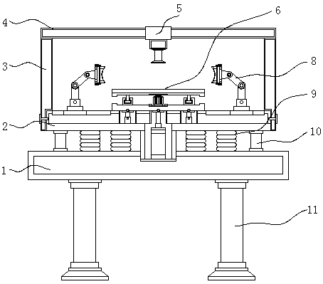 Visual inspection-used detection table with multi-angle object detection function