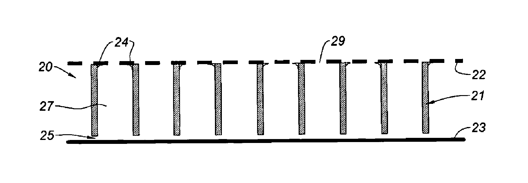 Acoustic panel for an ejector nozzle