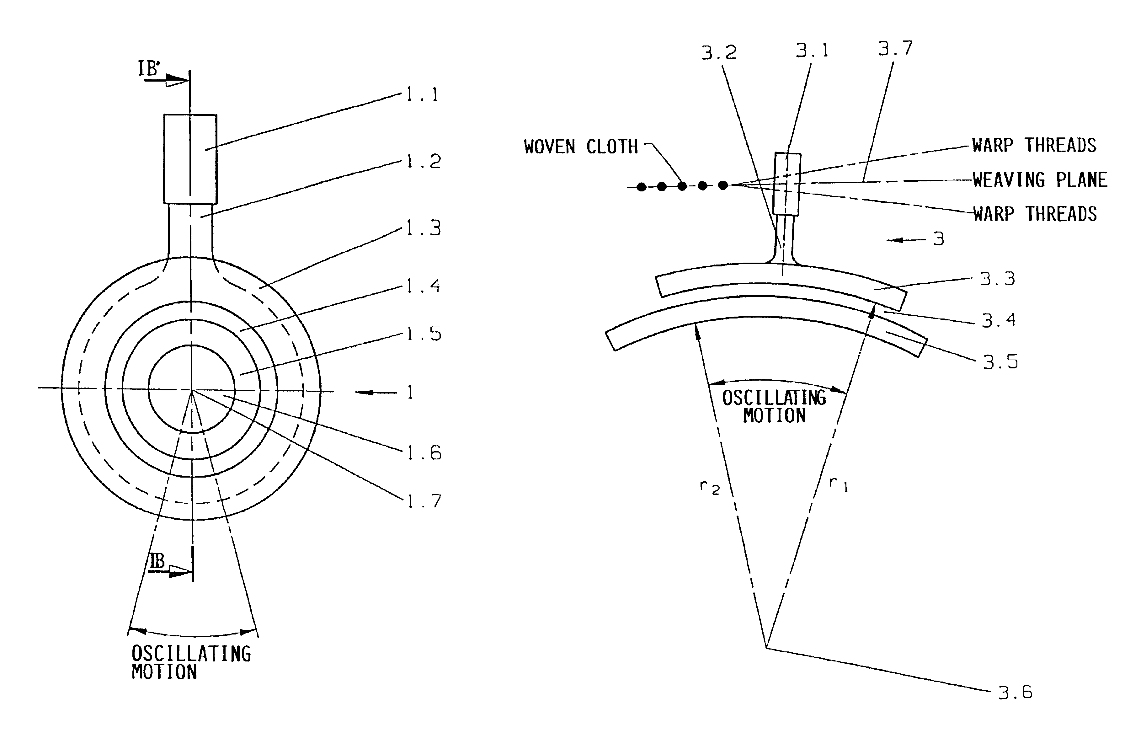 Electric motor direct drive for the reed of a loom