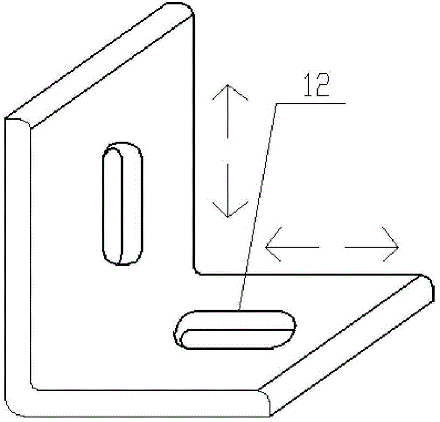 Back-suspension type connecting and regulating device for stone or porcelain plate curtain wall plate block