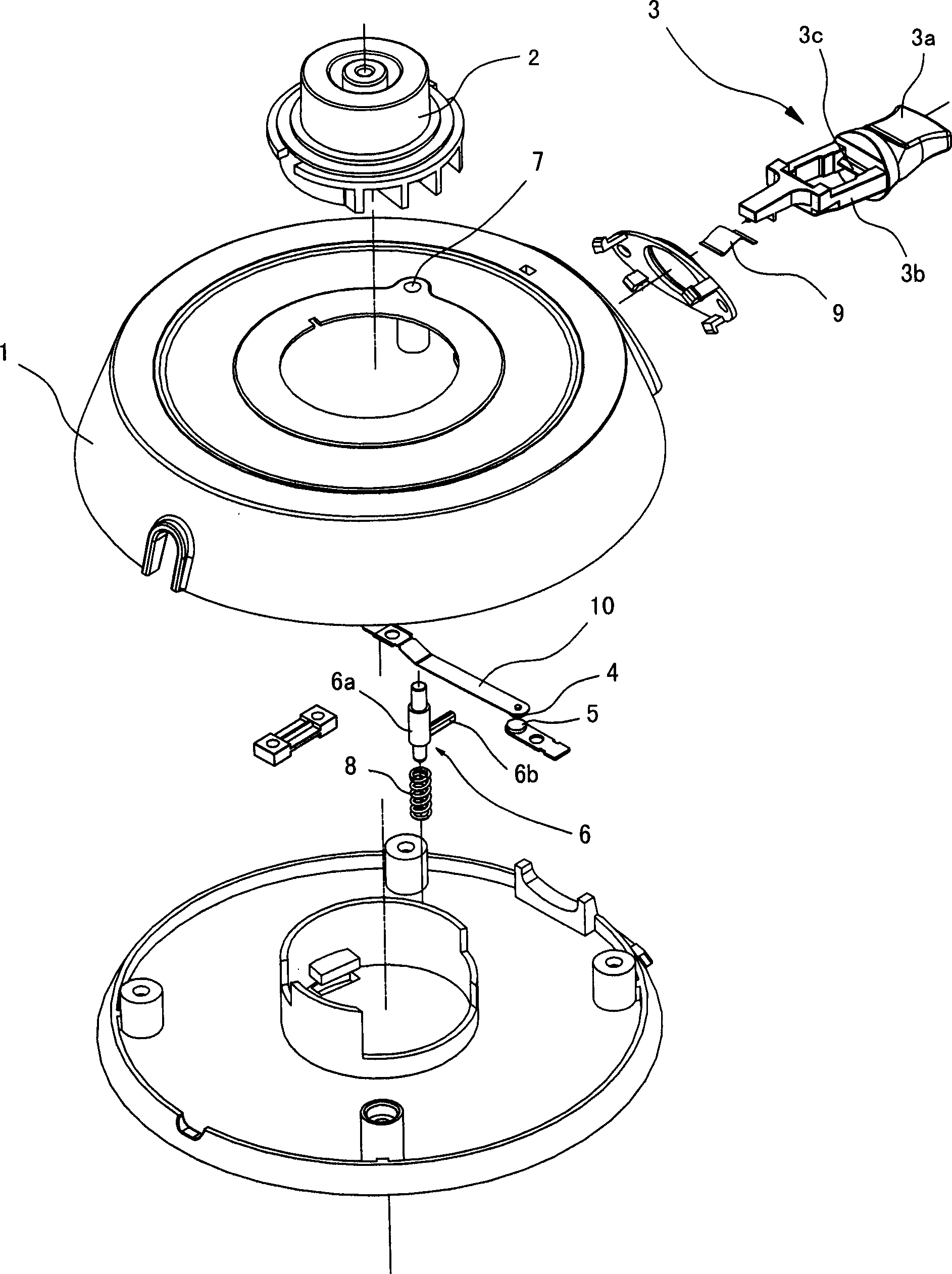 Power outlet for cordless electric appliance