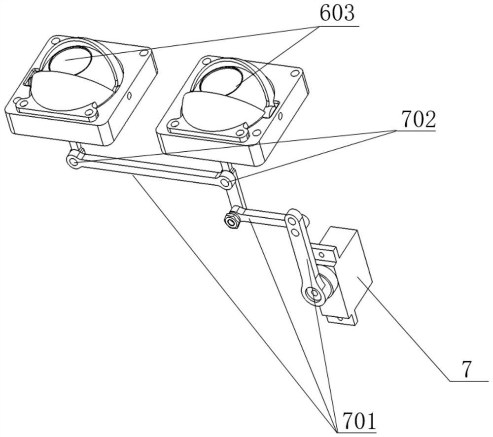 Head and eye watching control device of humanoid robot, and control method of control device