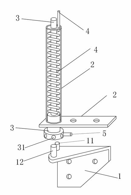 Automatic return device for cabinet door