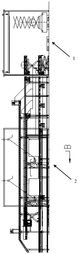 The battery pack distribution and transmission system used in the intelligent dismantling system of waste power batteries