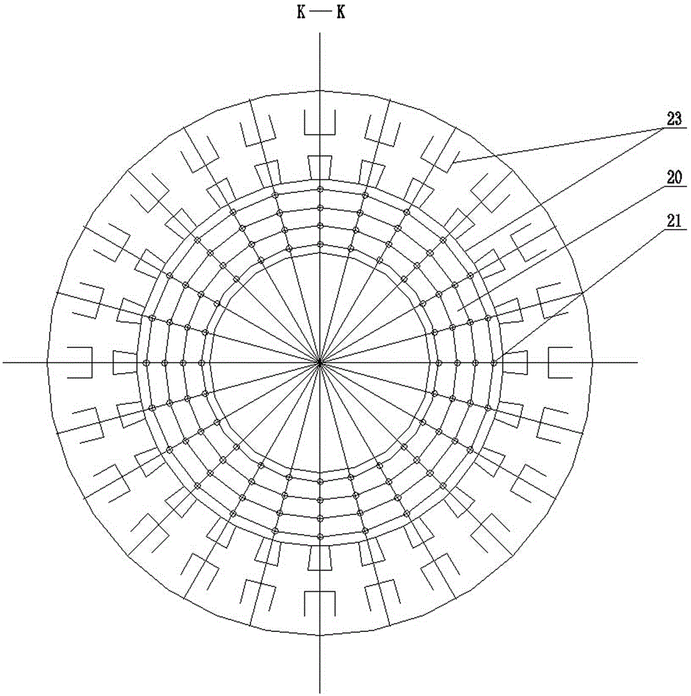 Multi-stage internal circulation semi-dry desulfurization, denitrification and mercury removal integrated device