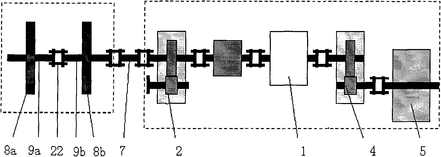 Emulation test bench for vehicle operating of rail locomotive based on differentia transmission