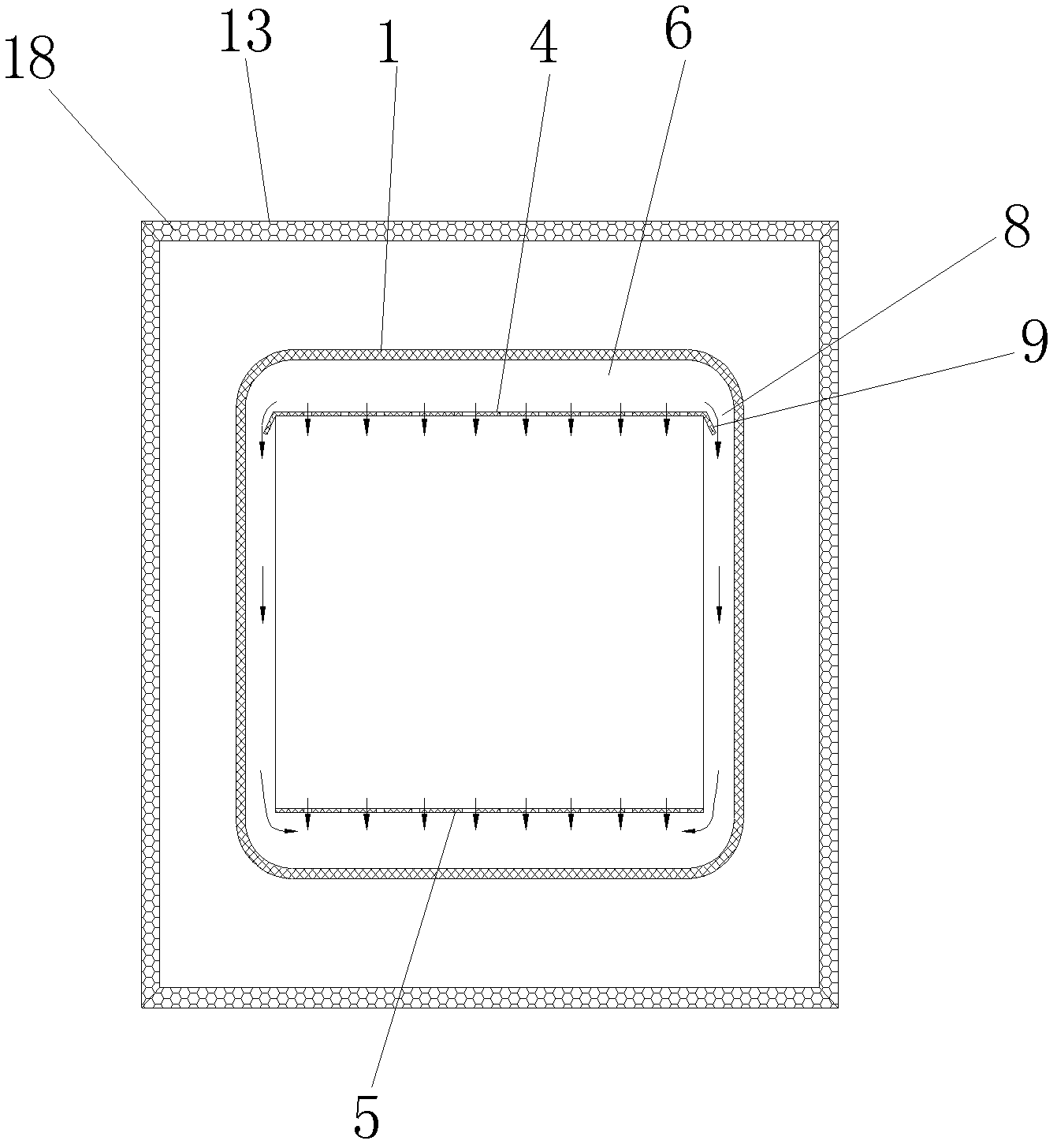 Orifice-plate-type air duct structure of volatile organic compound detection system