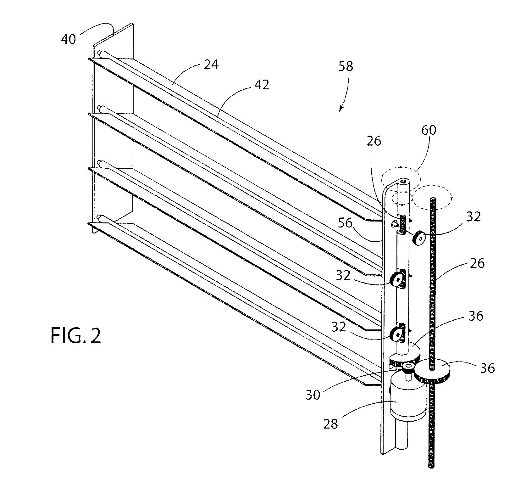 Variable vent system integrated into a vehicle front end grill