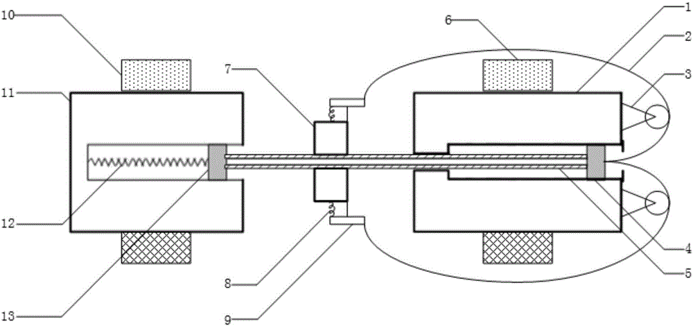 Split Hopkinson pressure bar electromagnetic buffering and energy absorbing device