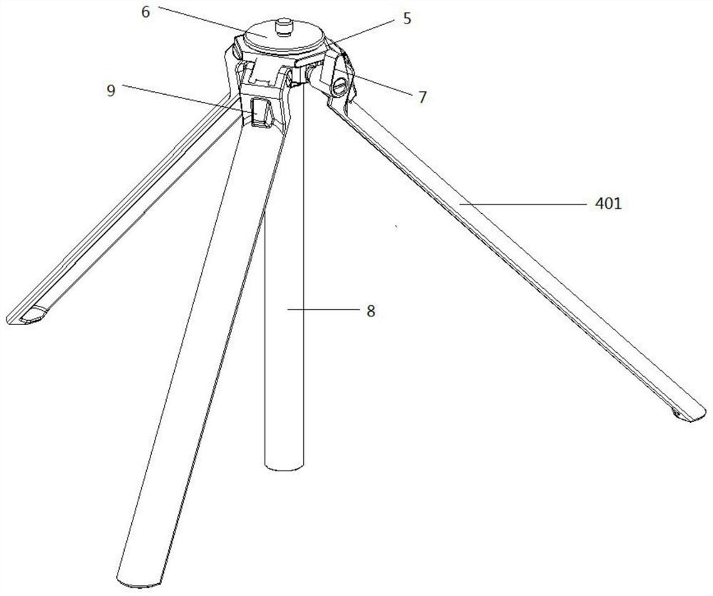 Nested photographic tripod