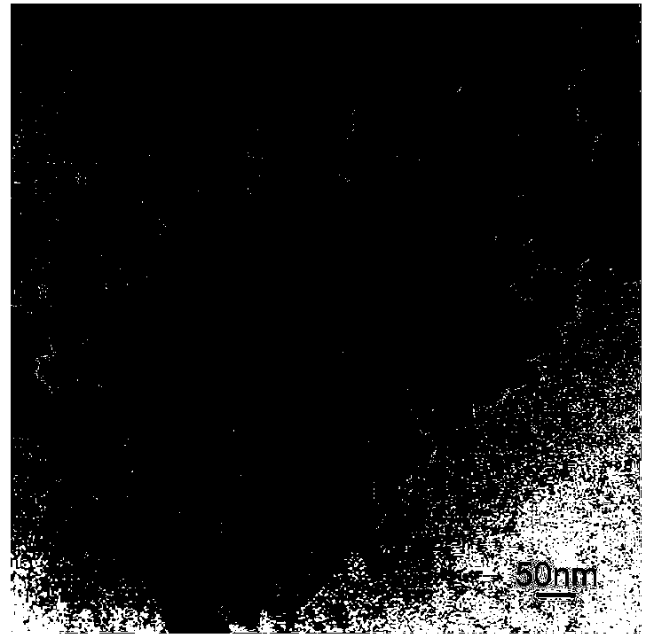 Copper-bearing bimetallic nanometer material with dentritic structure and method for manufacturing copper-bearing bimetallic nanometer material