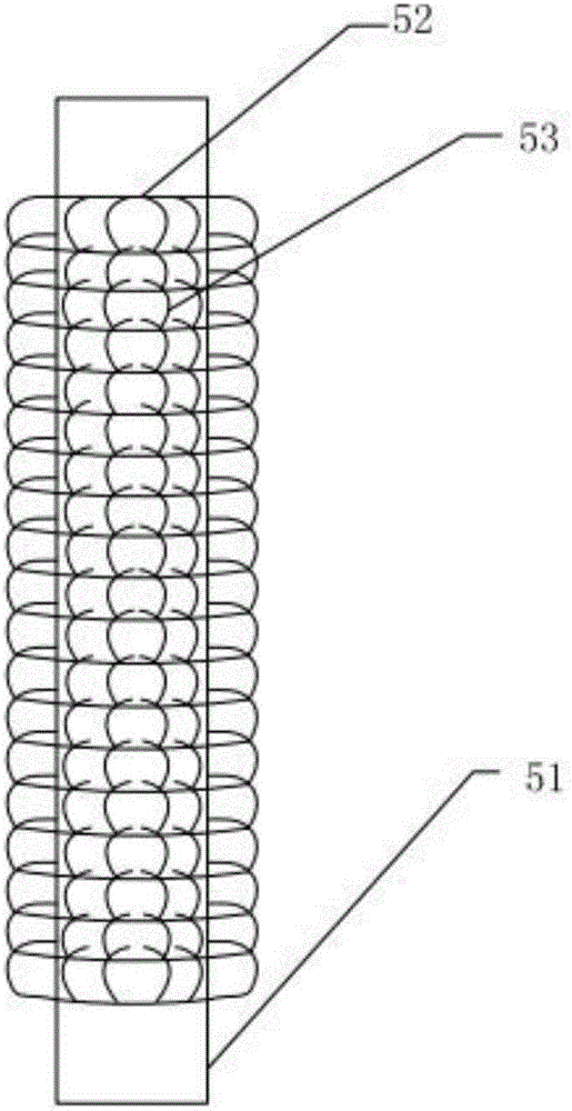 Boiler tail gas dedusting device with vertical low-resistance cooling system