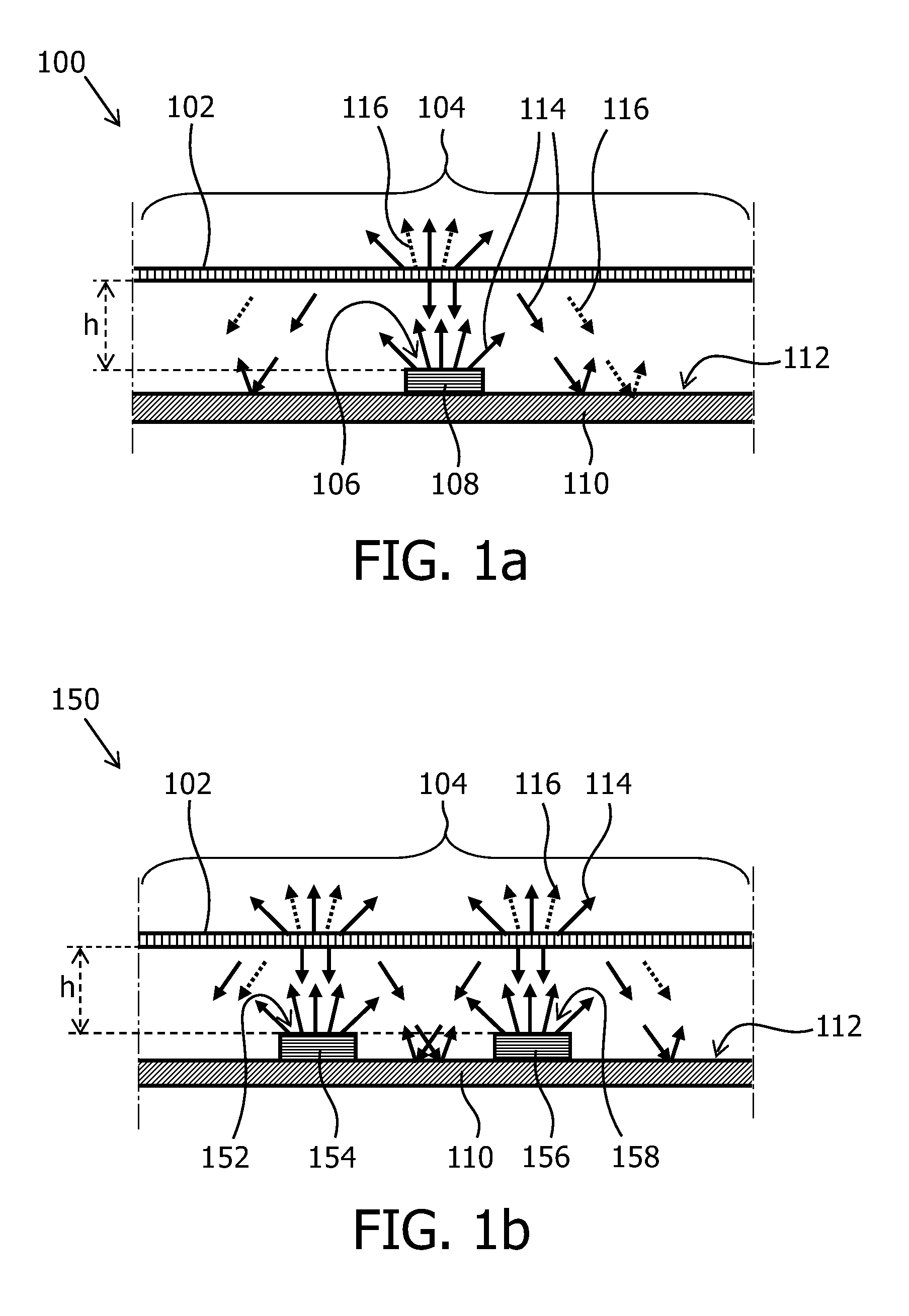 Light emitting module, a lamp, a luminaire and a display device