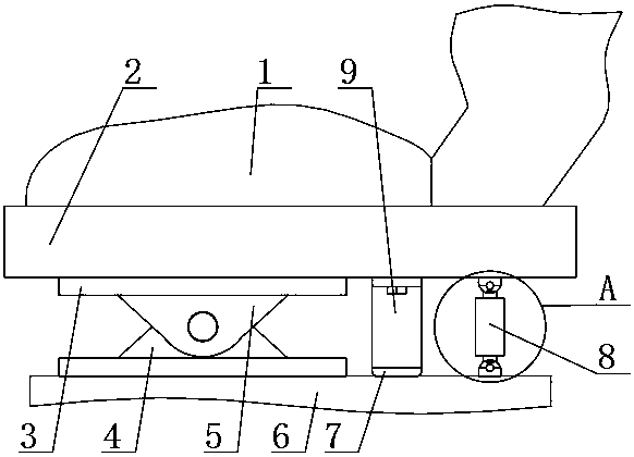 Merit wheelchair following mechanism