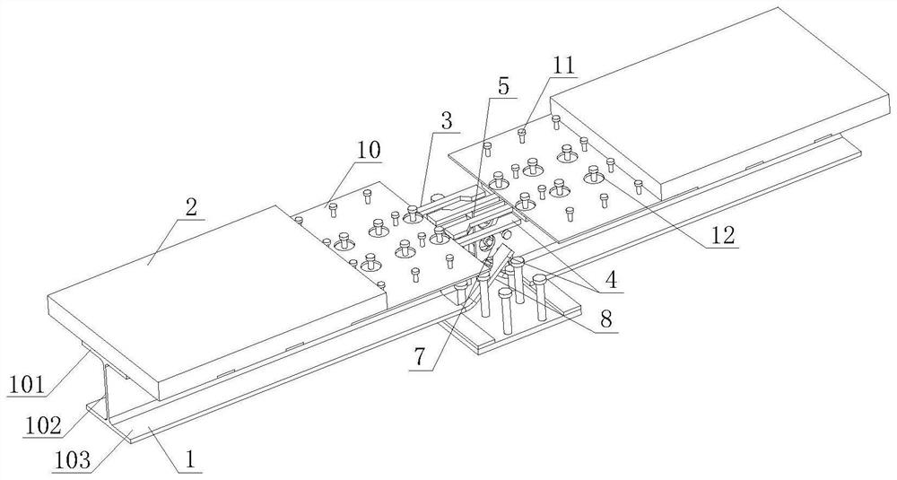 Profile steel, profile steel-UHPC composite plate, bridge deck slab and steel-UHPC composite beam bridge