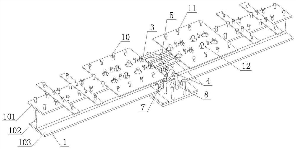 Profile steel, profile steel-UHPC composite plate, bridge deck slab and steel-UHPC composite beam bridge