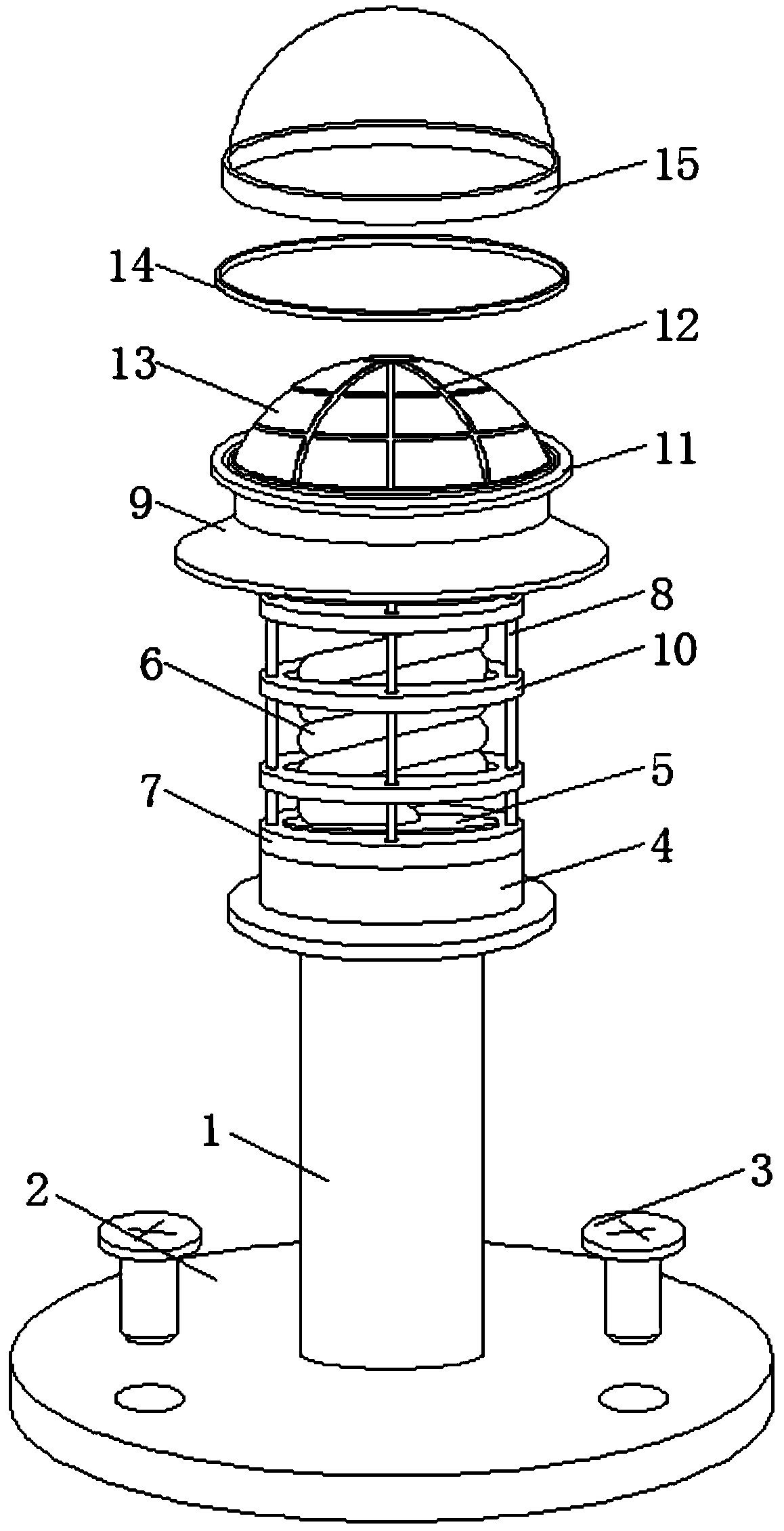 Energy-saving street lamp for university campuses