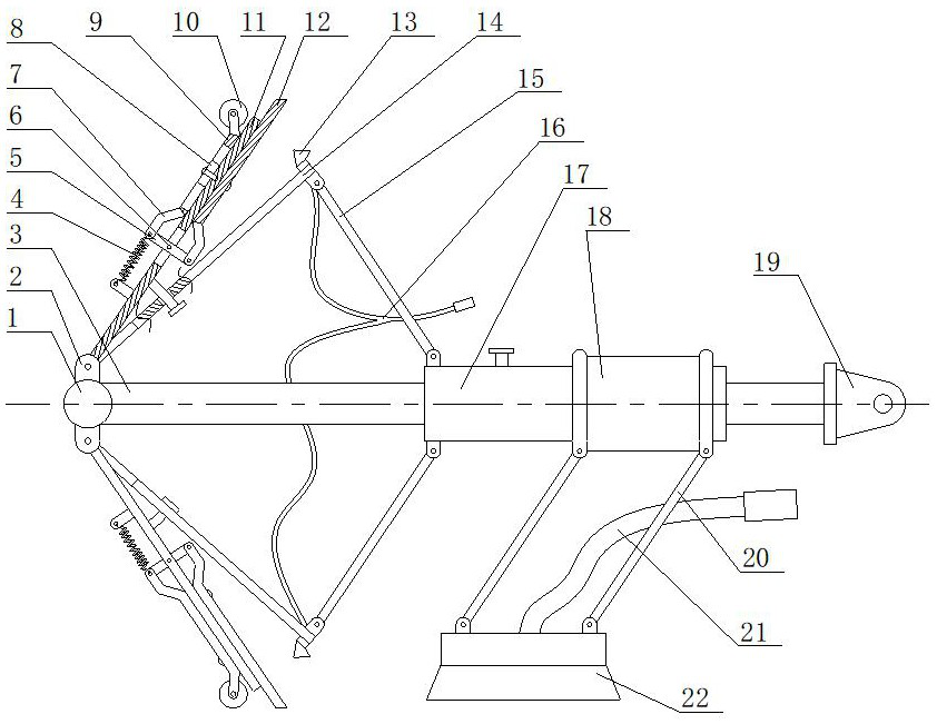 A device for cleaning grease from catering flue