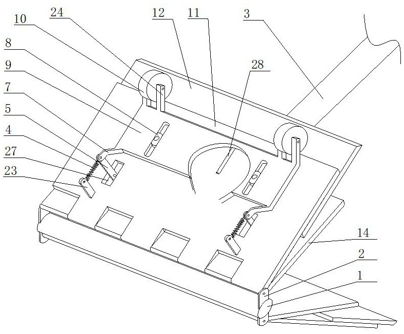 A device for cleaning grease from catering flue