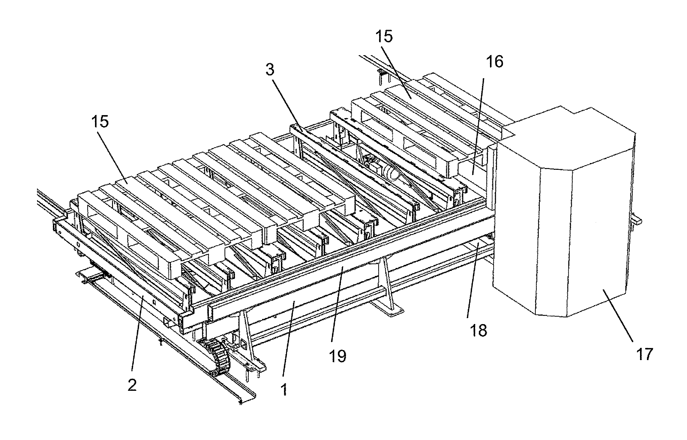 Loading and unloading station