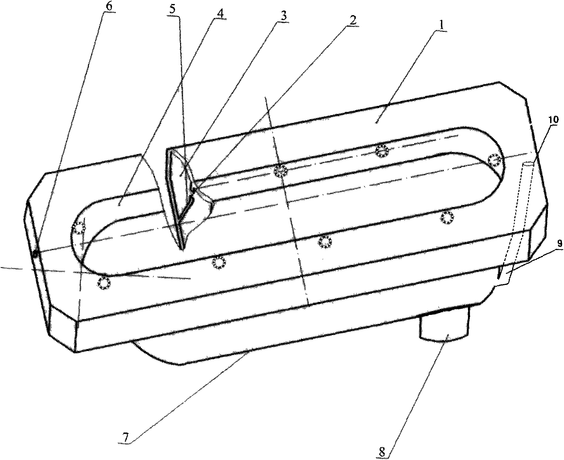 Water level fixing pressure-guiding bedpan