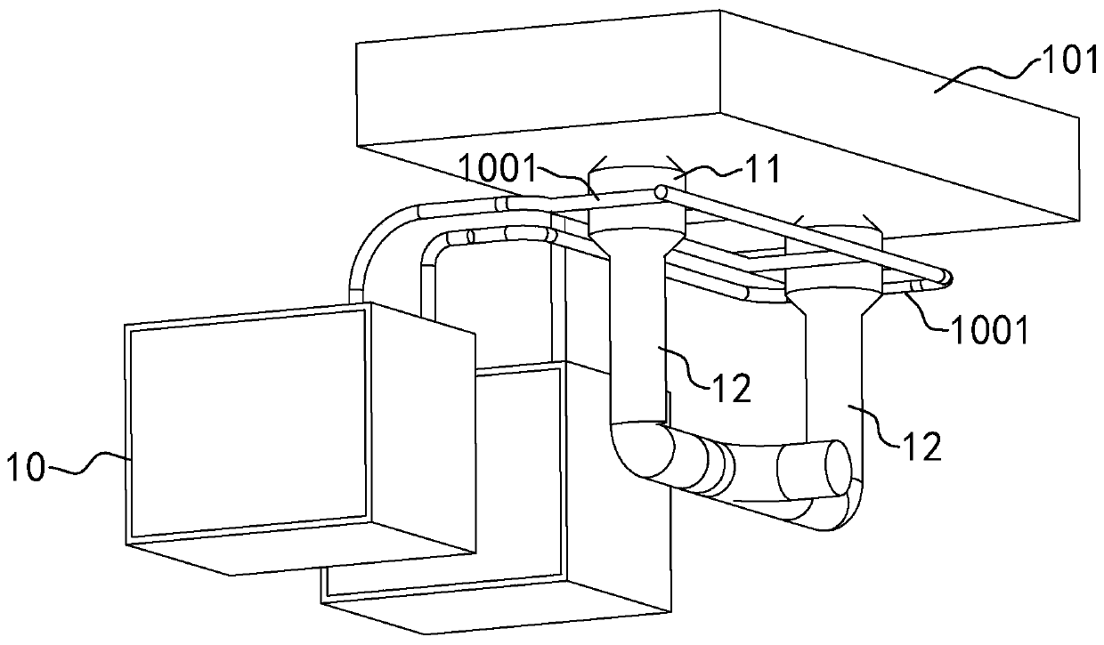 Blow-molding processing center for manufacturing LED lampshade without nodes at bottom