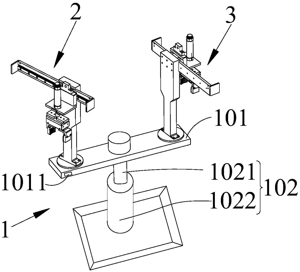 Redundant mechanical gripper system for automatic production line and working method thereof