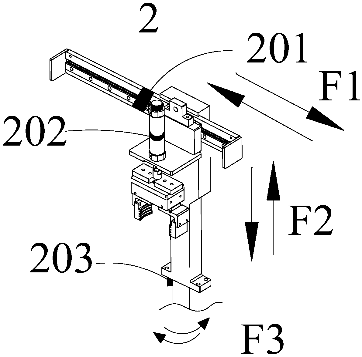 Redundant mechanical gripper system for automatic production line and working method thereof