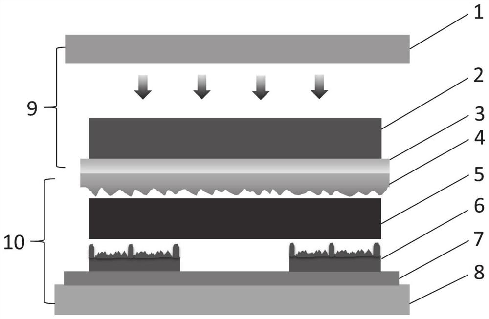 Self-powered flexible piezoresistive pressure sensor based on biofilm and preparation method and application thereof