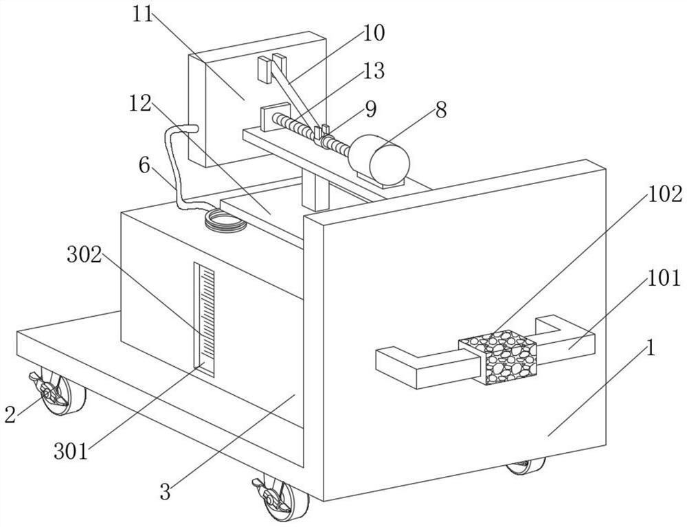 Outdoor dust falling device