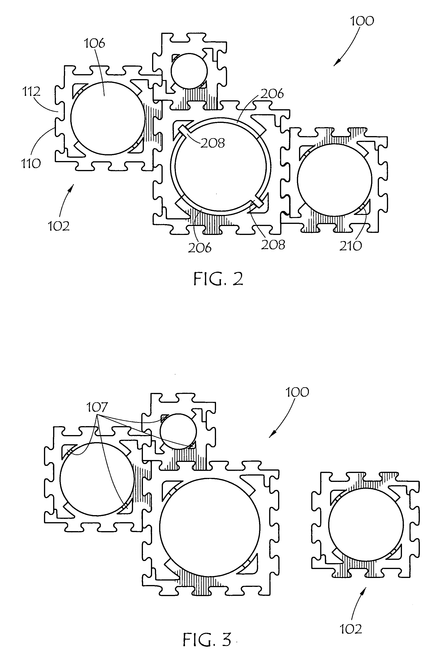 Modular support, assemblies, methods and systems