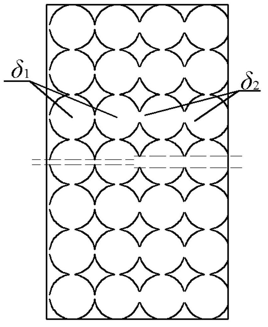 Half-perforated foam sound absorbing structure with variable connectivity rate