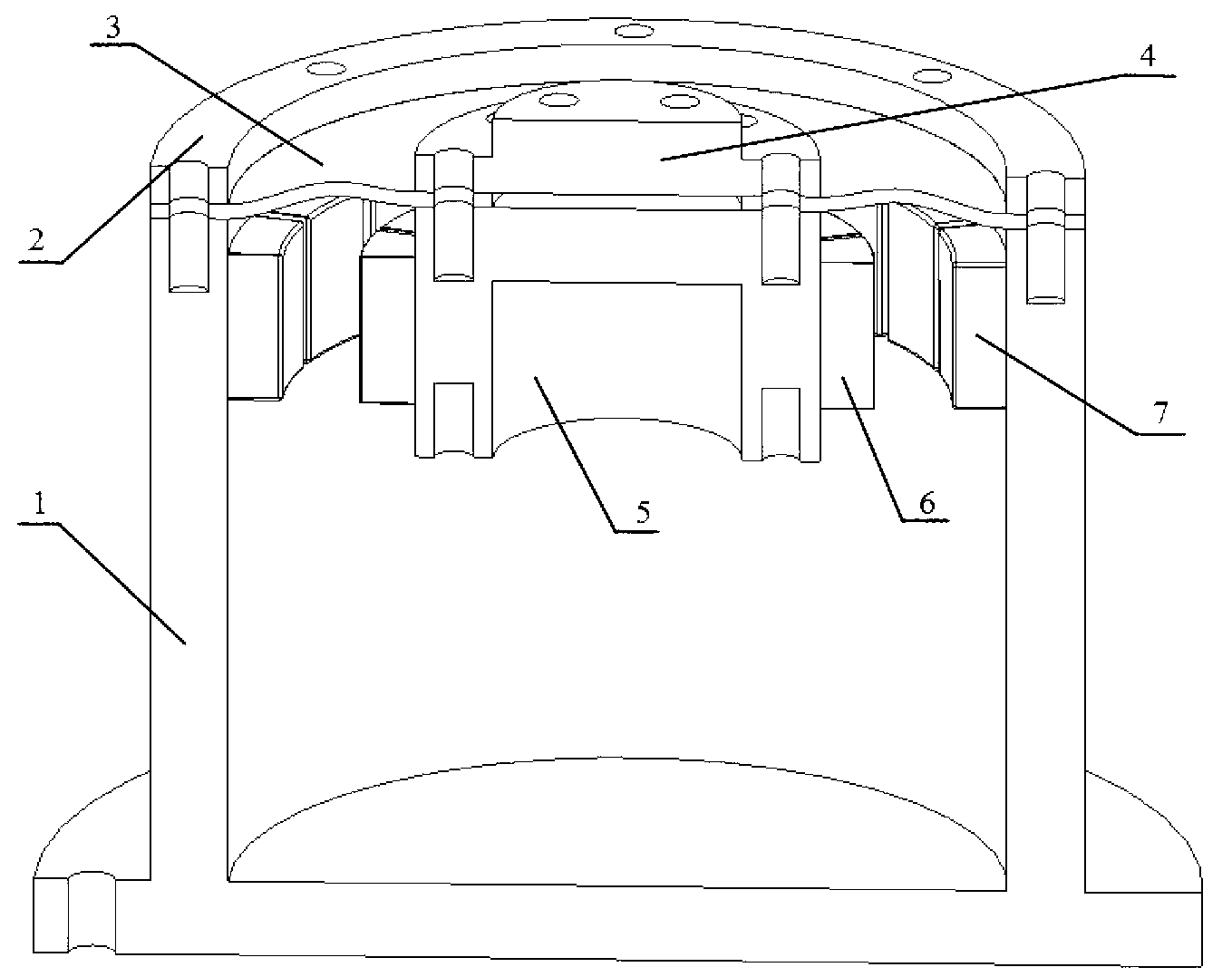 Positive and negative rigidity parallel connection shock absorber