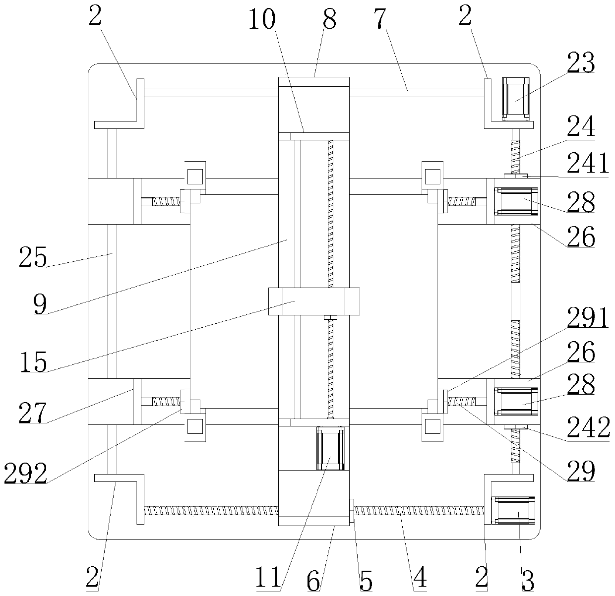 Engraving device special for processing phenolic aldehyde cotton cloth plates