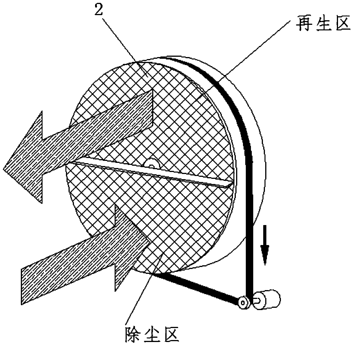 Evaporative cooling air conditioning unit with catkin filtering function