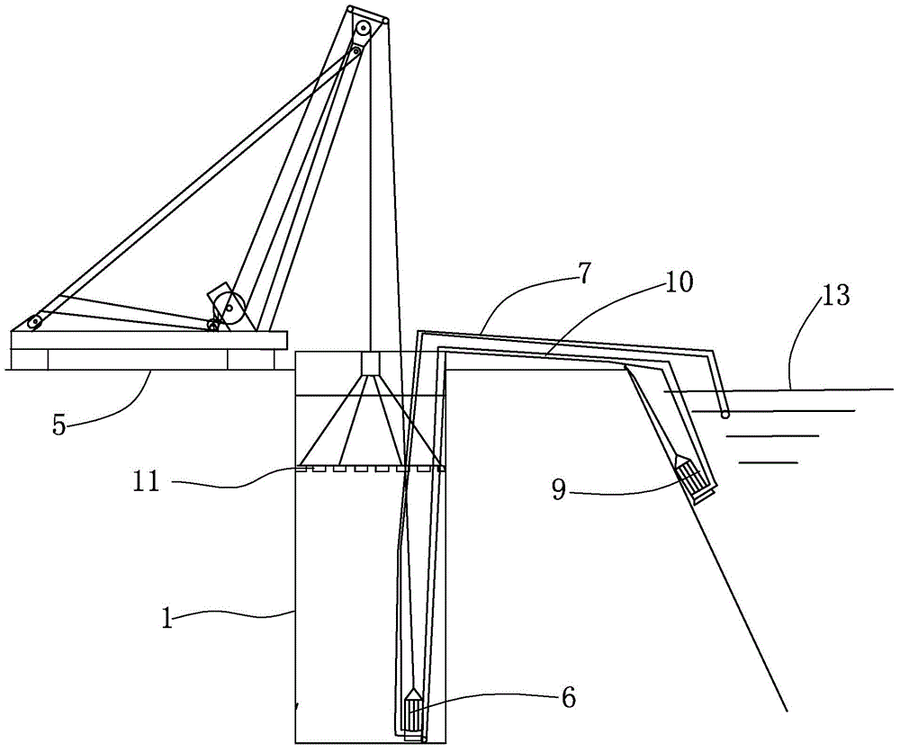 Hole-cleaning method for washing pile hole and pumping sand