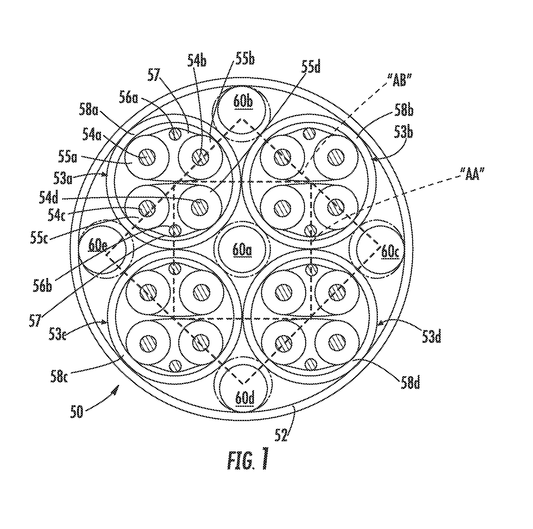 Cable Structure With Improved Clamping Configuration