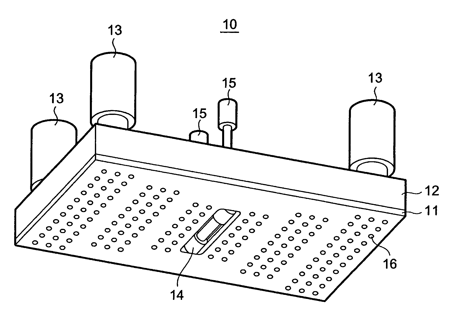 Manufacturing method and bonding apparatus with vacuum chuck with independent retaining portions for liquid crystal (LCD) device