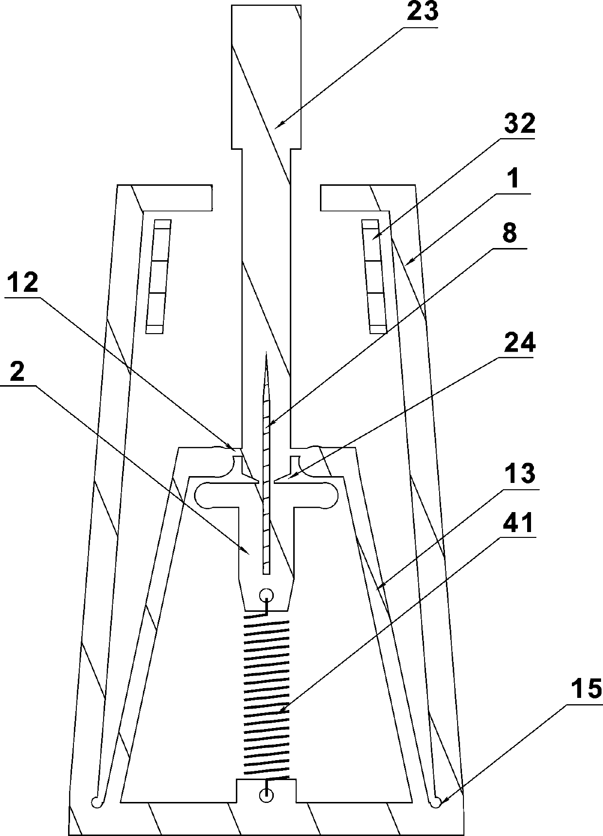 A safety blood collection needle structure