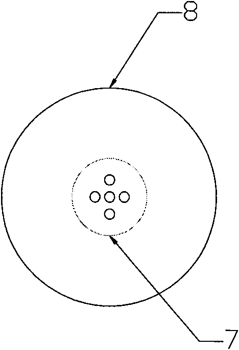 Bubbling device for molten glass