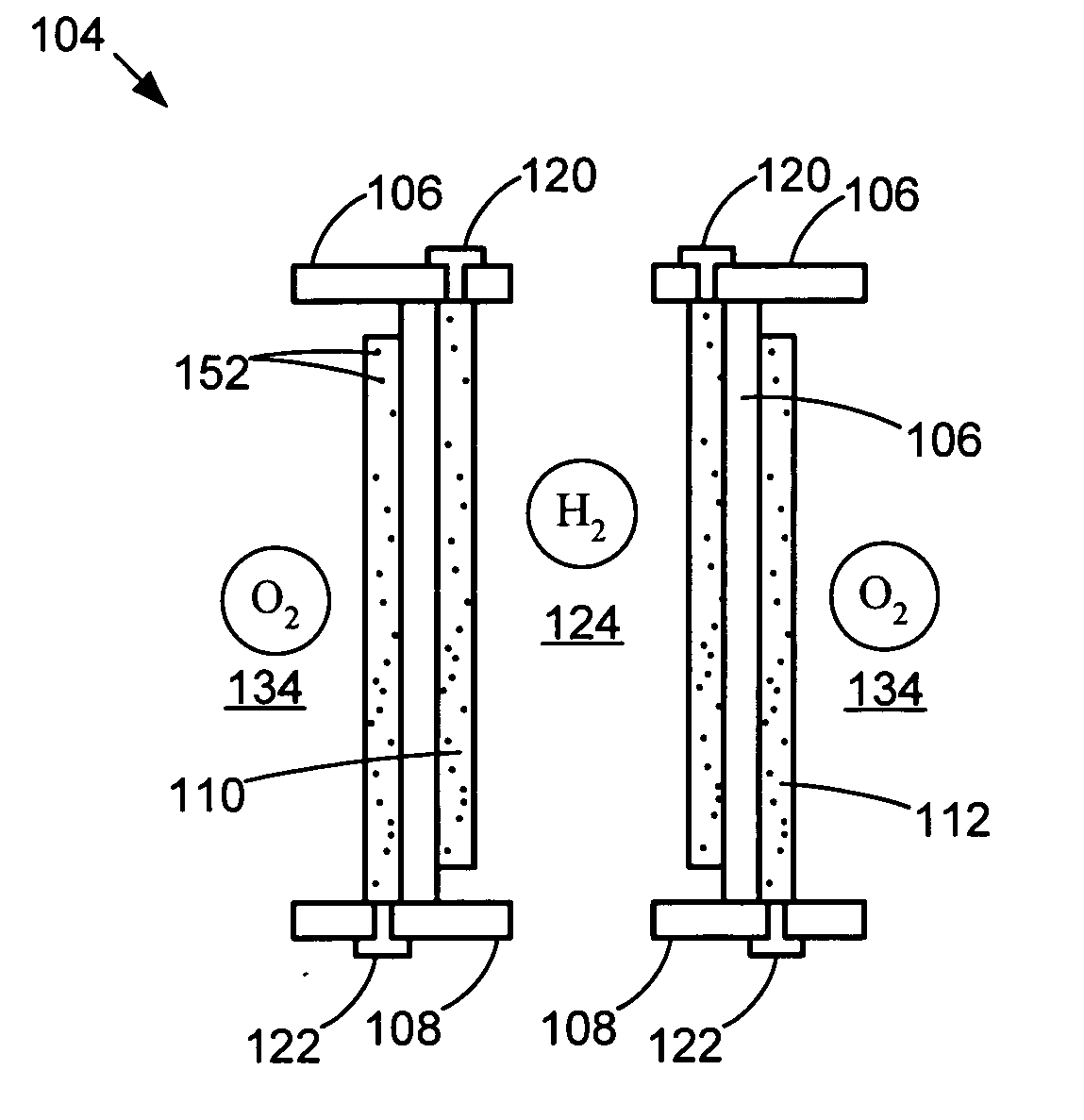 High surface area micro fuel cell architecture