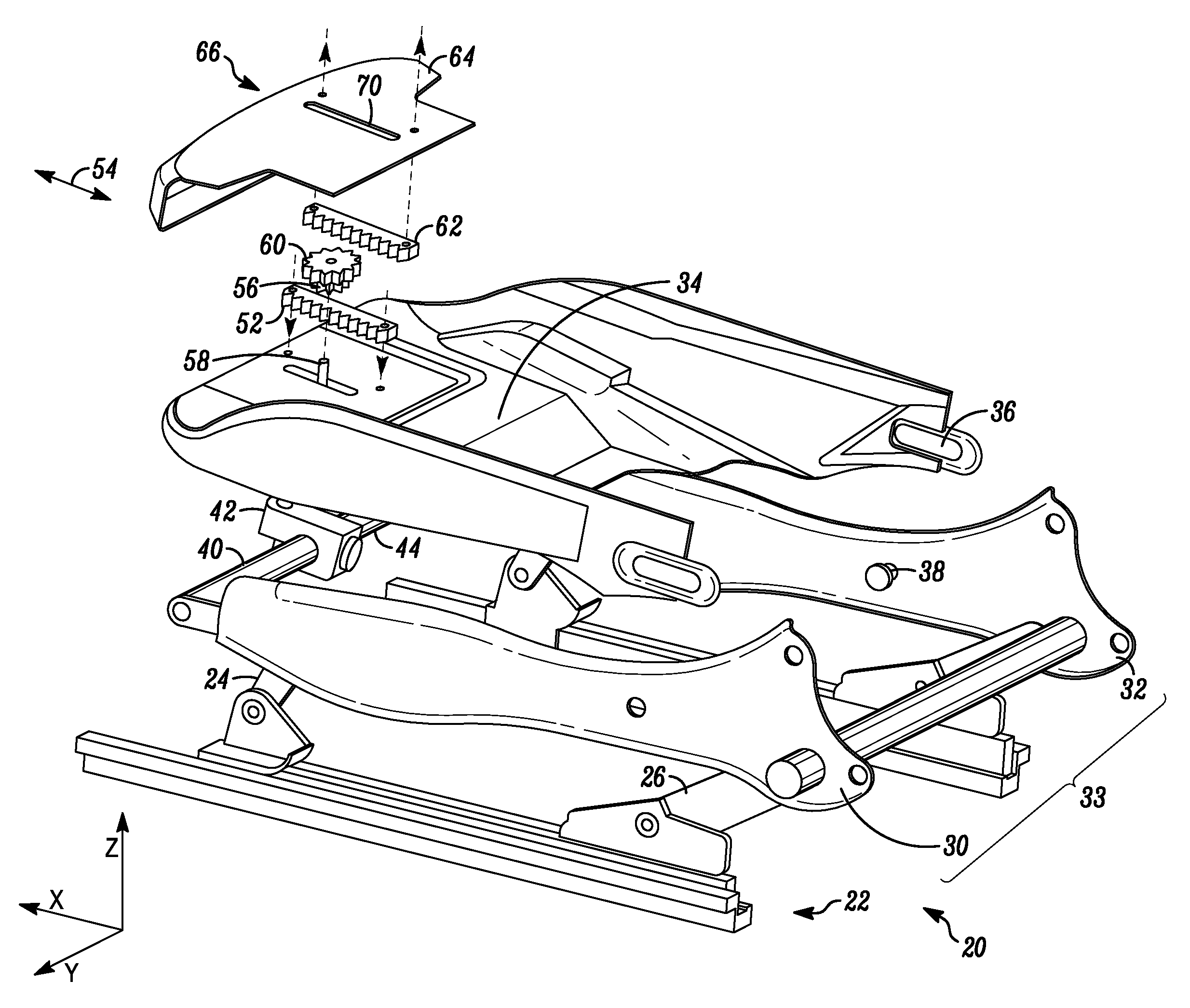 Seat-Depth Adjustable Vehicle Seat with a First Seat Part and a Second Seat Part