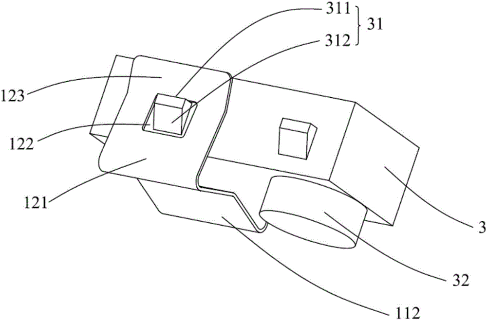 Sensor fixing clamp, sensor fixing device and self-service financial equipment