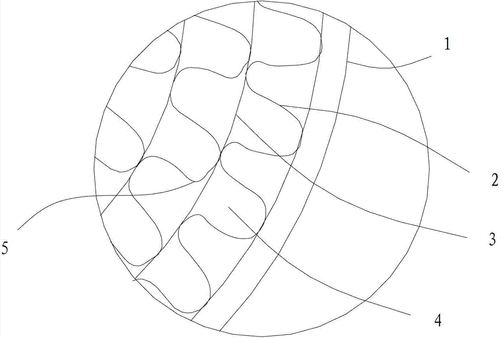 Metal honeycomb carrier structure used for catalyst