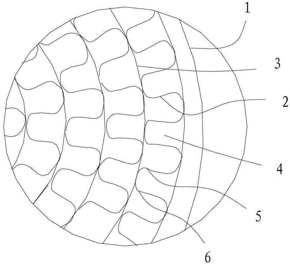 Metal honeycomb carrier structure used for catalyst