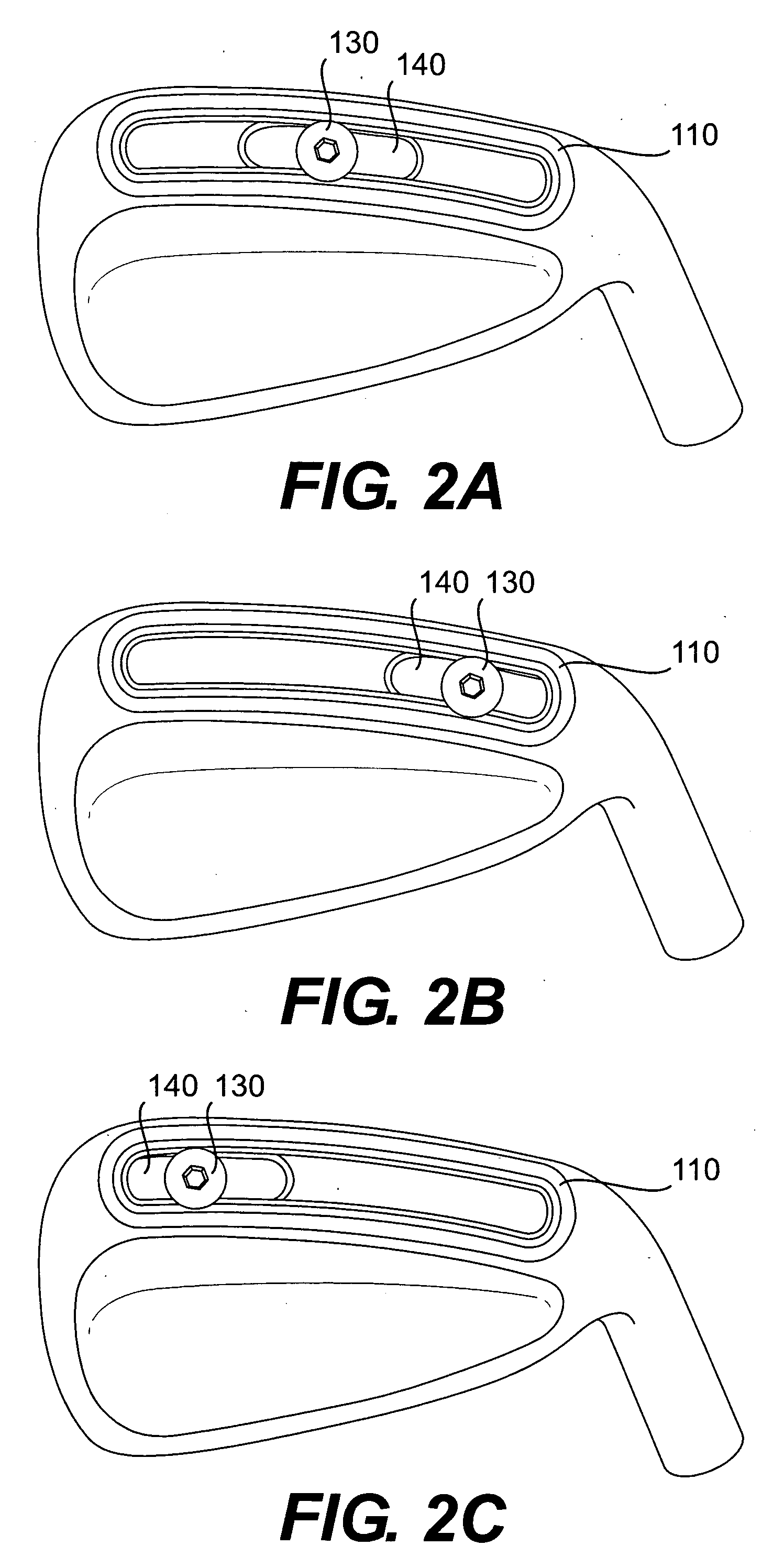 Adjustable weight golf clubs