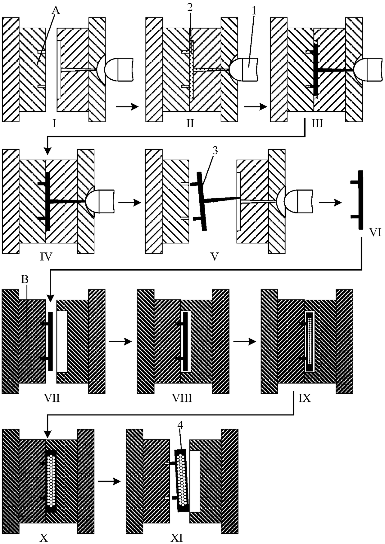 A microcellular foaming injection molding process with high foaming ratio and no bubble marks on the surface